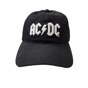 AC/DC Men's Cap Hat Embroidery‎ Logo Black Adjustable